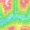 Topografische kaart Ransol, hoogte, reliëf