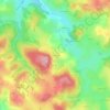 Topografische kaart Chassagne, hoogte, reliëf