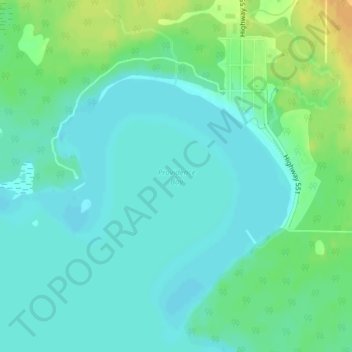Topografische kaart Providence Bay, hoogte, reliëf