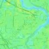 Topografische kaart Sans Souci, hoogte, reliëf