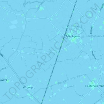 Topografische kaart Skilleard, hoogte, reliëf