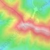Topografische kaart Mencilla, hoogte, reliëf