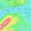 Topografische kaart Kressen, hoogte, reliëf