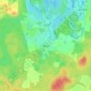 Topografische kaart Rädel, hoogte, reliëf
