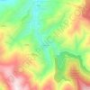 Topografische kaart Benfeita, hoogte, reliëf