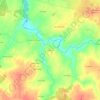 Topografische kaart Le Mont, hoogte, reliëf
