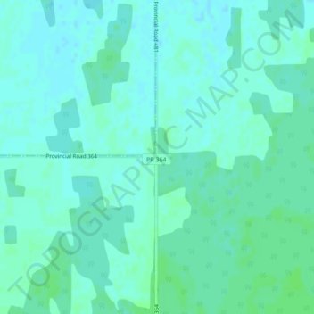 Topografische kaart Weiden, hoogte, reliëf