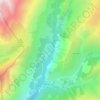 Topografische kaart Clavans-le-Haut, hoogte, reliëf