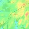 Topografische kaart Ardrahan, hoogte, reliëf