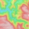 Topografische kaart Thérondel, hoogte, reliëf