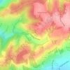 Topografische kaart Miançon, hoogte, reliëf