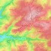 Topografische kaart Benenberg, hoogte, reliëf