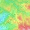 Topografische kaart Lorien, hoogte, reliëf