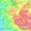 Topografische kaart Poggiolino, hoogte, reliëf