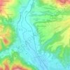 Topografische kaart Mologno, hoogte, reliëf