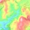 Topografische kaart Barcia, hoogte, reliëf
