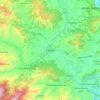 Topografische kaart Panauti, hoogte, reliëf