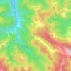Topografische kaart Roccaberardi, hoogte, reliëf