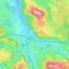 Topografische kaart Wernleiten, hoogte, reliëf