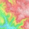 Topografische kaart Labourdarie, hoogte, reliëf