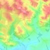 Topografische kaart Le Colombier, hoogte, reliëf