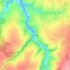 Topografische kaart Penzé, hoogte, reliëf
