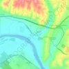 Topografische kaart Rio de Moinhos, hoogte, reliëf