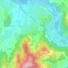 Topografische kaart Fromenty, hoogte, reliëf