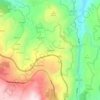 Topografische kaart Sacorelhe, hoogte, reliëf
