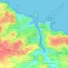 Topografische kaart Le Reuniat, hoogte, reliëf