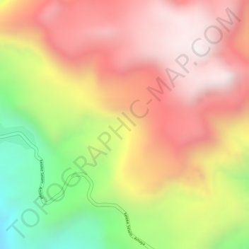Topografische kaart Aggio, hoogte, reliëf