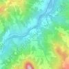 Topografische kaart Oreglia di sotto, hoogte, reliëf