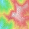 Topografische kaart Kandel, hoogte, reliëf