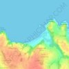 Topografische kaart Anse du Guesclin, hoogte, reliëf