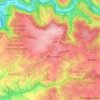 Topografische kaart Bechhausen, hoogte, reliëf