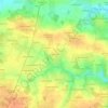 Topografische kaart La Théardière, hoogte, reliëf