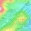 Topografische kaart Peindein, hoogte, reliëf