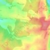 Topografische kaart Tournière les Pardons, hoogte, reliëf