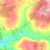 Topografische kaart Coon, hoogte, reliëf