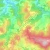 Topografische kaart Les Hieres, hoogte, reliëf