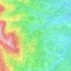 Topografische kaart Ruissel, hoogte, reliëf
