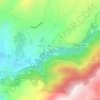 Topografische kaart Pietra Pizzuta, hoogte, reliëf