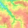 Topografische kaart Cosquer Pinard, hoogte, reliëf