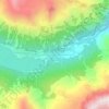 Topografische kaart Prese-Montone, hoogte, reliëf