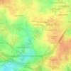 Topografische kaart Le Courtil Bretel, hoogte, reliëf