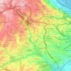 Topografische kaart Tixeraïne, hoogte, reliëf