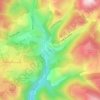 Topografische kaart Ciriei, hoogte, reliëf