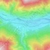 Topografische kaart Sankt Lorenzen ob Murau, hoogte, reliëf