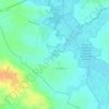 Topografische kaart Les Loges, hoogte, reliëf