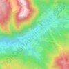 Topografische kaart Gseng, hoogte, reliëf